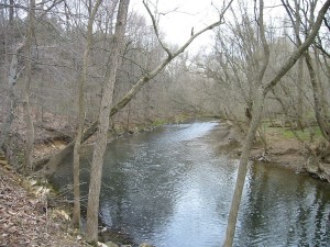Wissahickon Creek - Wikimedia Commons, by Alphageekpa (sharpened)