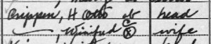 Hawley Otto Crippen in U.S. Census