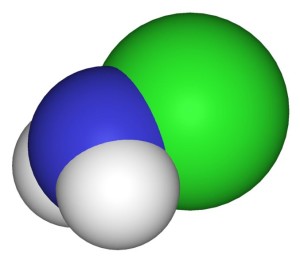 ammonia plus bleach - Monochloramine - PD Wikimedia Commons by Benjah-bmm27