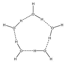 polymeric water clusters.