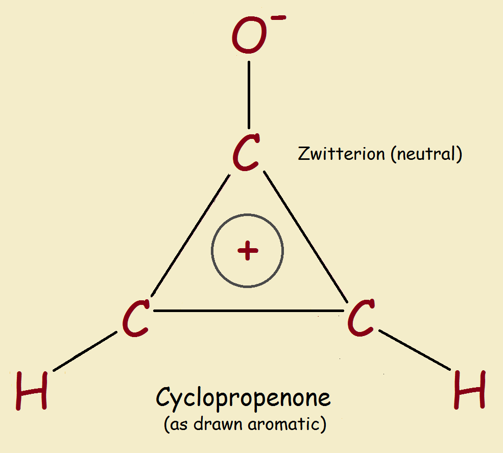 is cyclopropenone aromatic