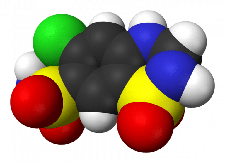 hydrochlorothiazide space fill