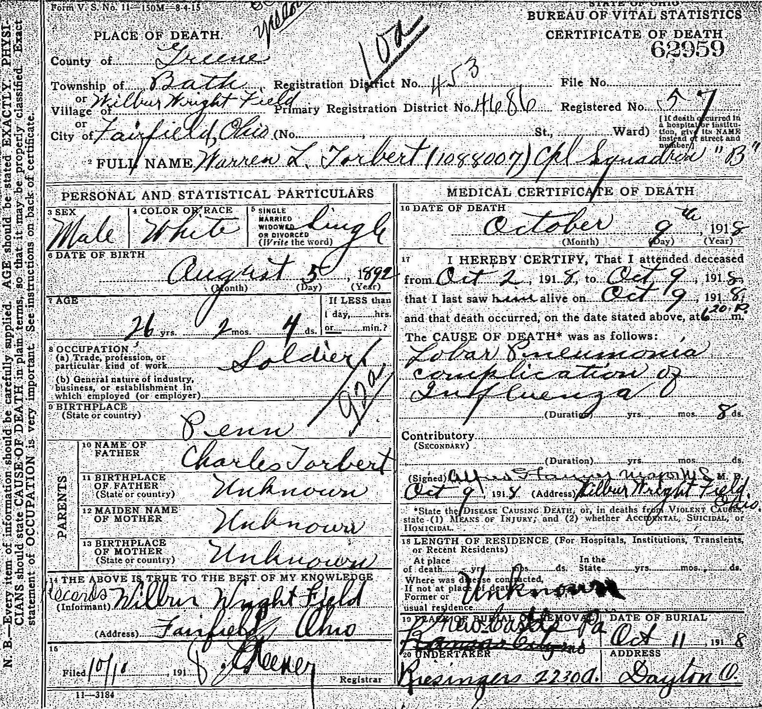 Death Certificate